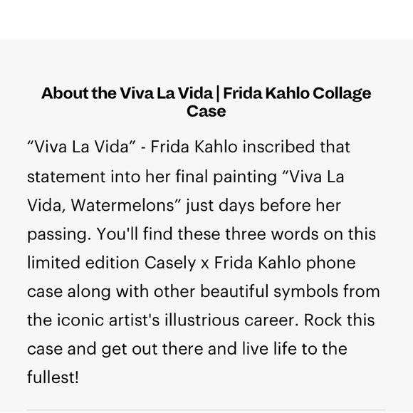 Viva La Vida Frida Kahlo Limited Edition iPhone 13 Pro Max case! Like new! - Picture 4 of 4